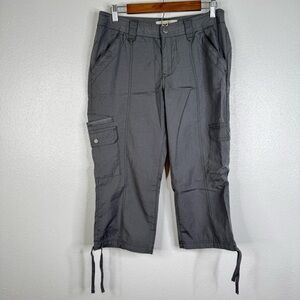 Eddie Bauer NWT‎ Ripstop Gray Capris Size 6